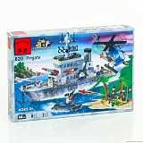 BRICK 820 (18) "Военный корабль" 614 дет, в коробке оптом в SevenTrade.com.ua