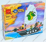 BRICK 301 (36) "Пиратский Корабль", 211 дет, в коробке оптом в SevenTrade.com.ua